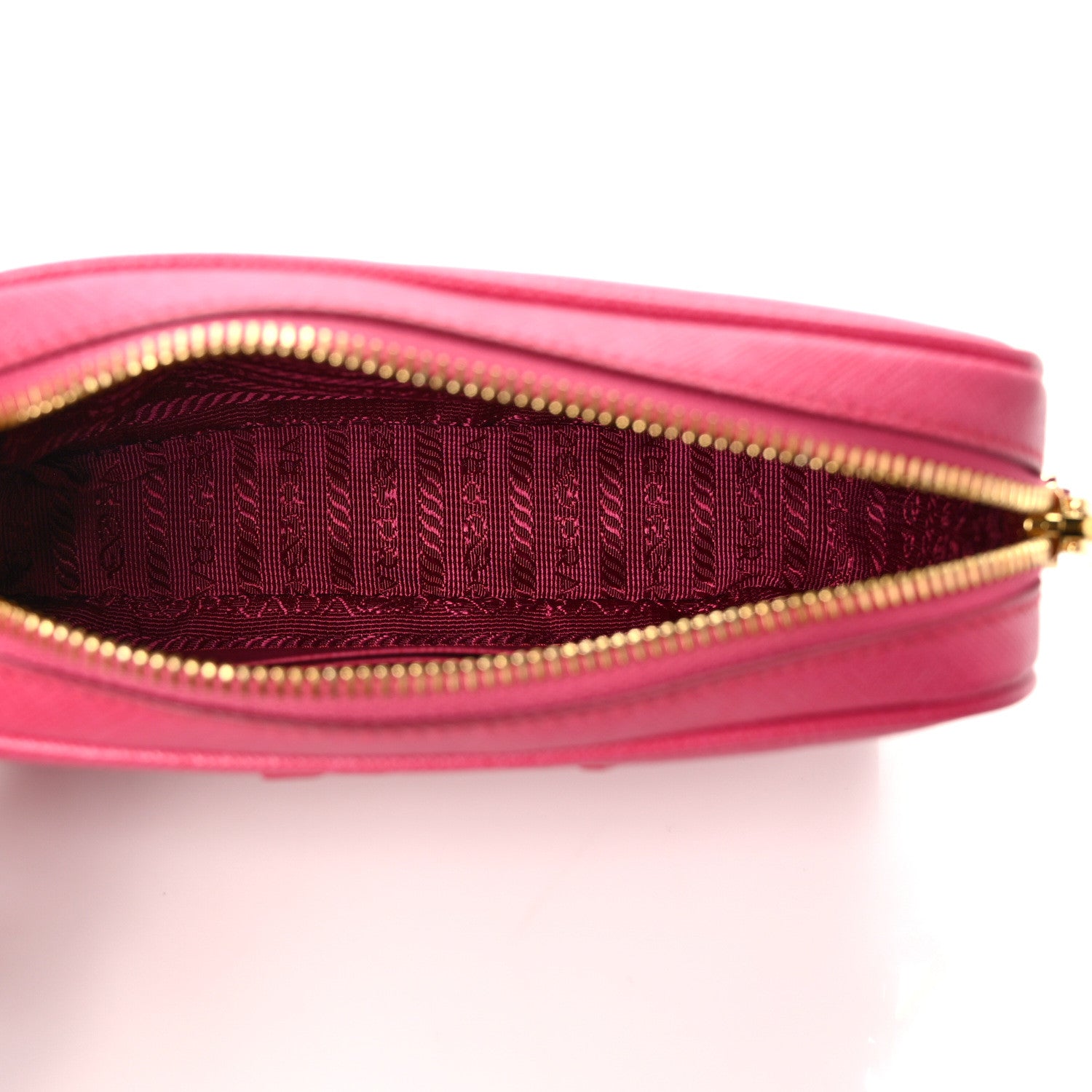 Prada Saffiano Lux Small Camera Crossbody Bag Magenta 5 of 9