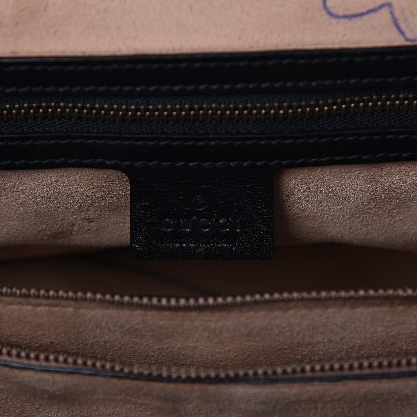 Calfskin Matelasse Studded Medium GG Marmont Tote Black