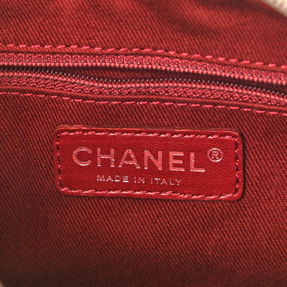 Chanel Metallic Aged Calfskin Quilted Cotton Club Pochette Bronze 6 of 12