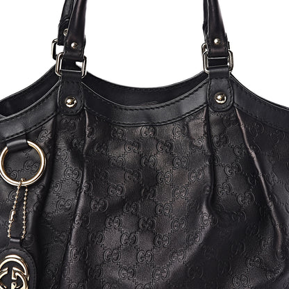 Gucci Guccissima Medium Sukey Tote Black 12 of 12