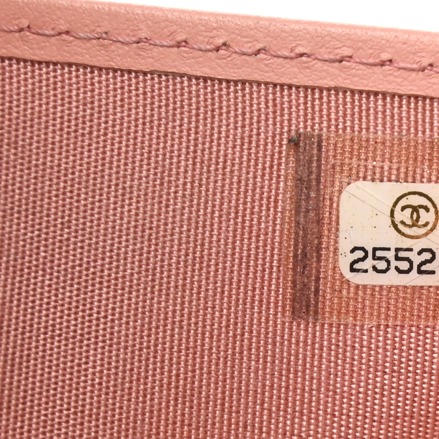 Caviar Quilted Boy Compact Wallet Pink
