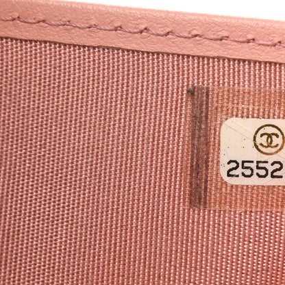 Chanel Caviar Quilted Boy Compact Wallet Pink 8 of 14