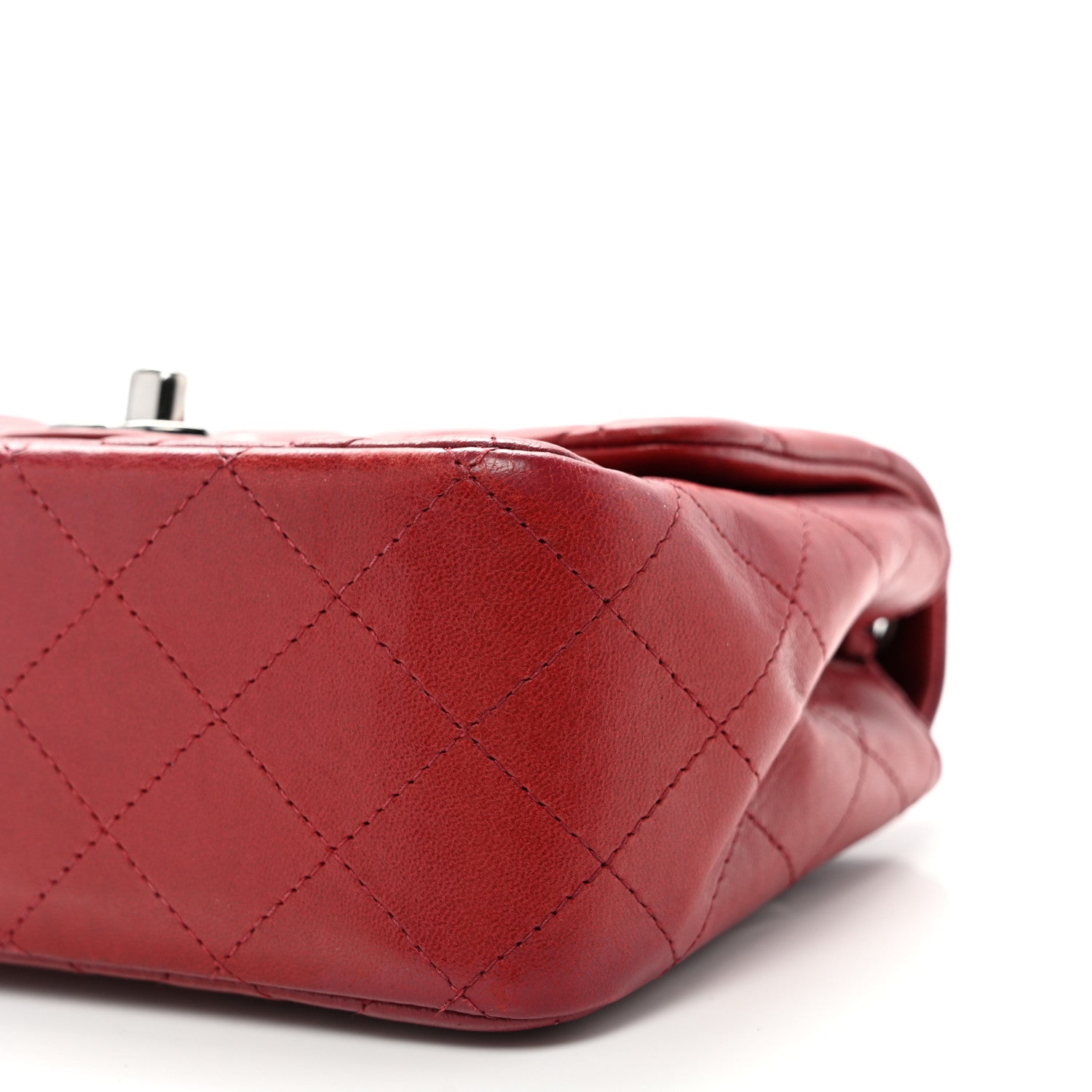 Chanel Lambskin Quilted Mini Square Flap Red 10 of 10