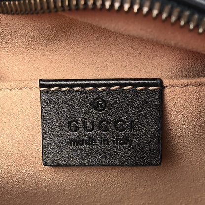 Gucci Calfskin Matelasse Small GG Marmont Chain Shoulder Bag Black 6 of 9
