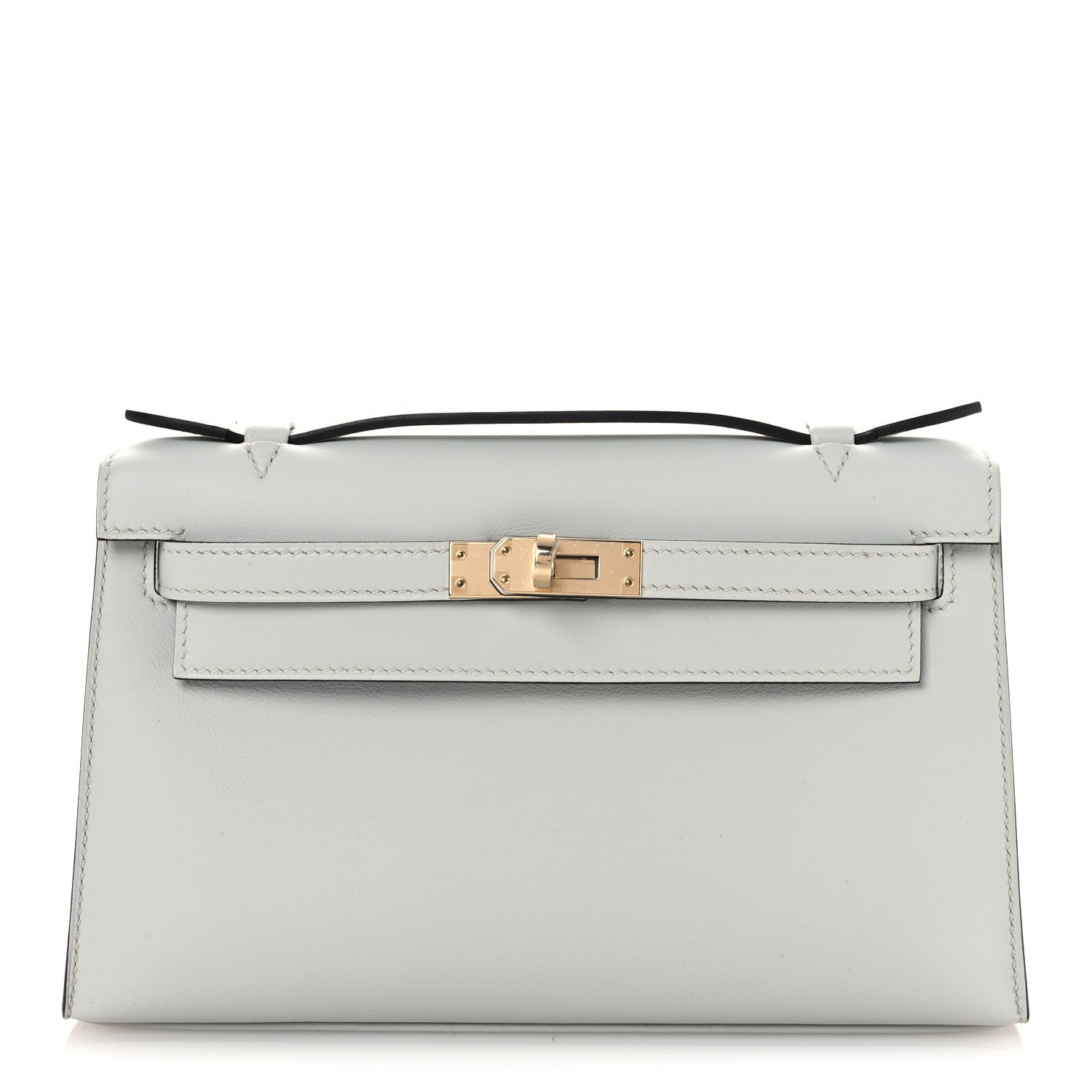 Hermes Swift Kelly Pochette Clutch Gris Platine 1 of 13
