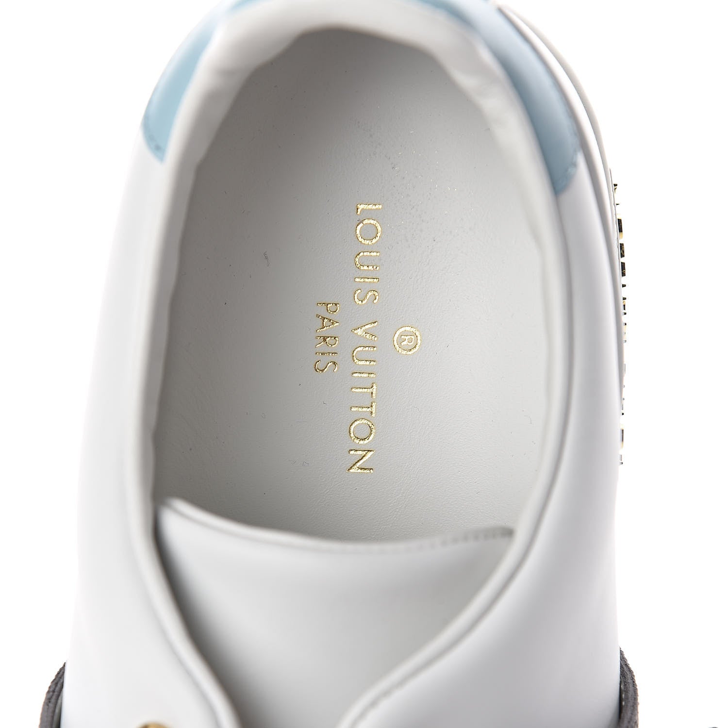 Louis Vuitton Calfskin Monogram Striped Frontrow Sneakers 41 White 5 of 8