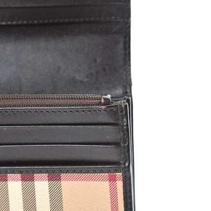 Burberry Haymarket Check Penrose Continental Wallet Chocolate 15 of 15