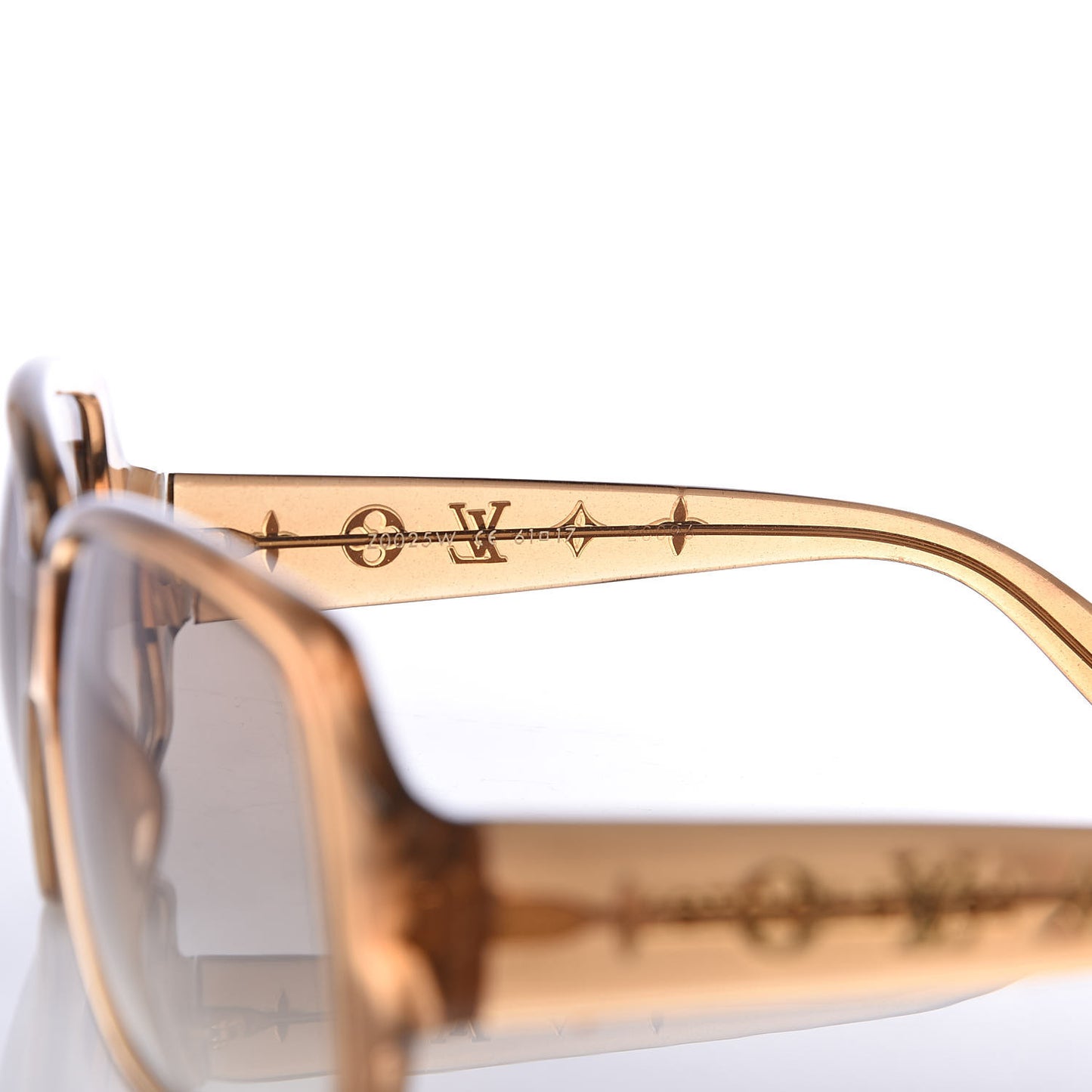 Acetate Obsession Carre Sunglasses Z0025W Glitter Honey