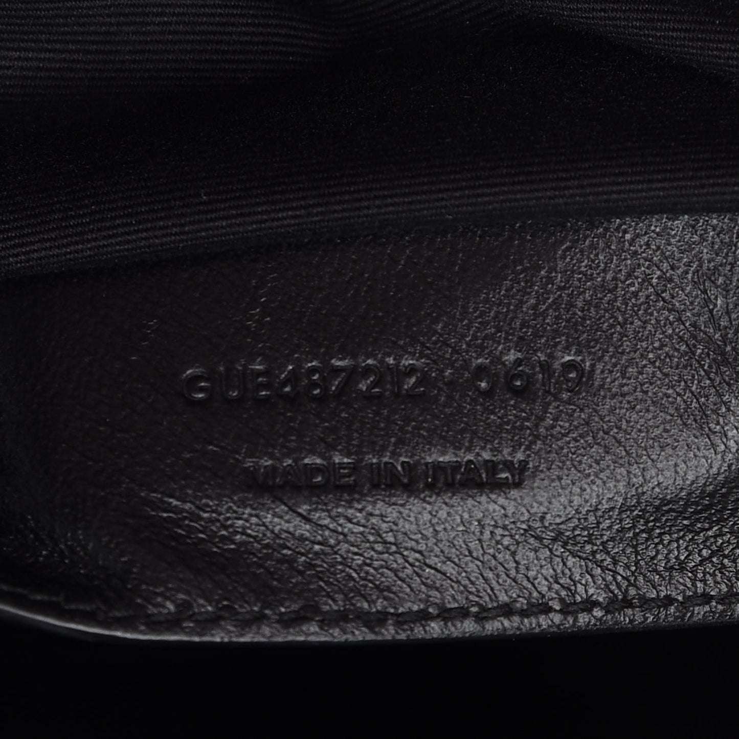 Sheepskin Matelasse Chevron Monogram Monochrome Monochrome Large College Satchel Black