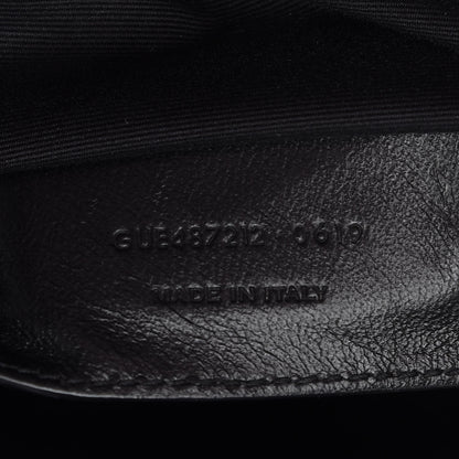 Saint Laurent Sheepskin Matelasse Chevron Monogram Monochrome Monochrome Large College Satchel Black 7 of 9
