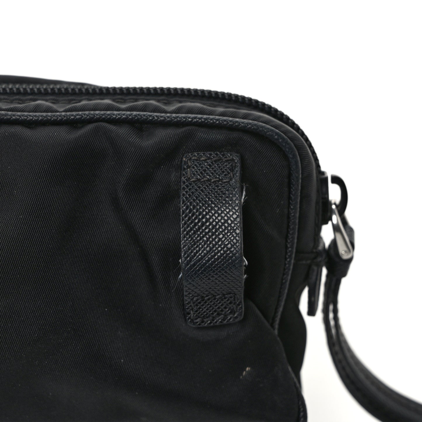 Tessuto Nylon Saffiano Belt Bag Black