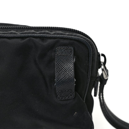Prada Tessuto Nylon Saffiano Belt Bag Black 10 of 13