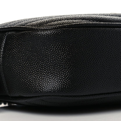 Saint Laurent Grain De Poudre Matelasse Monogram Mini Lou Camera Bag Black 9 of 11