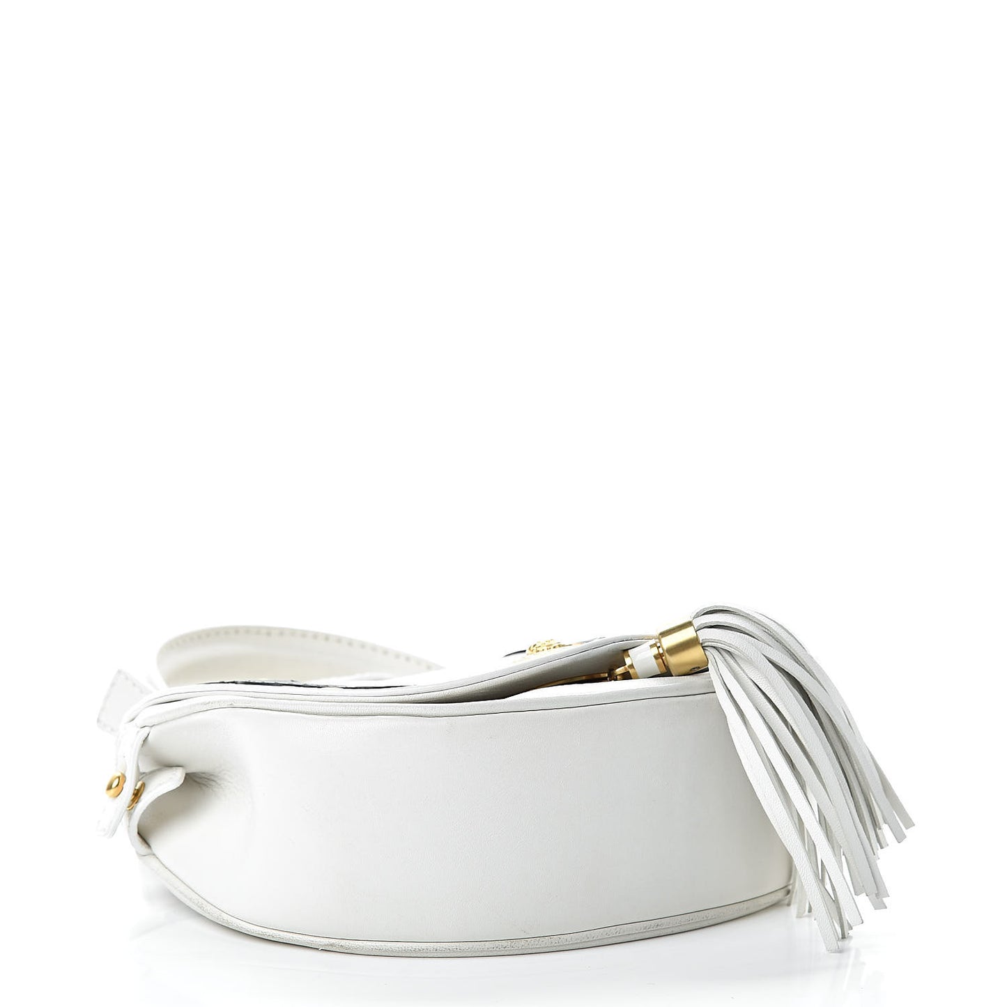 Calfskin Vanitas Crossbody Bag White
