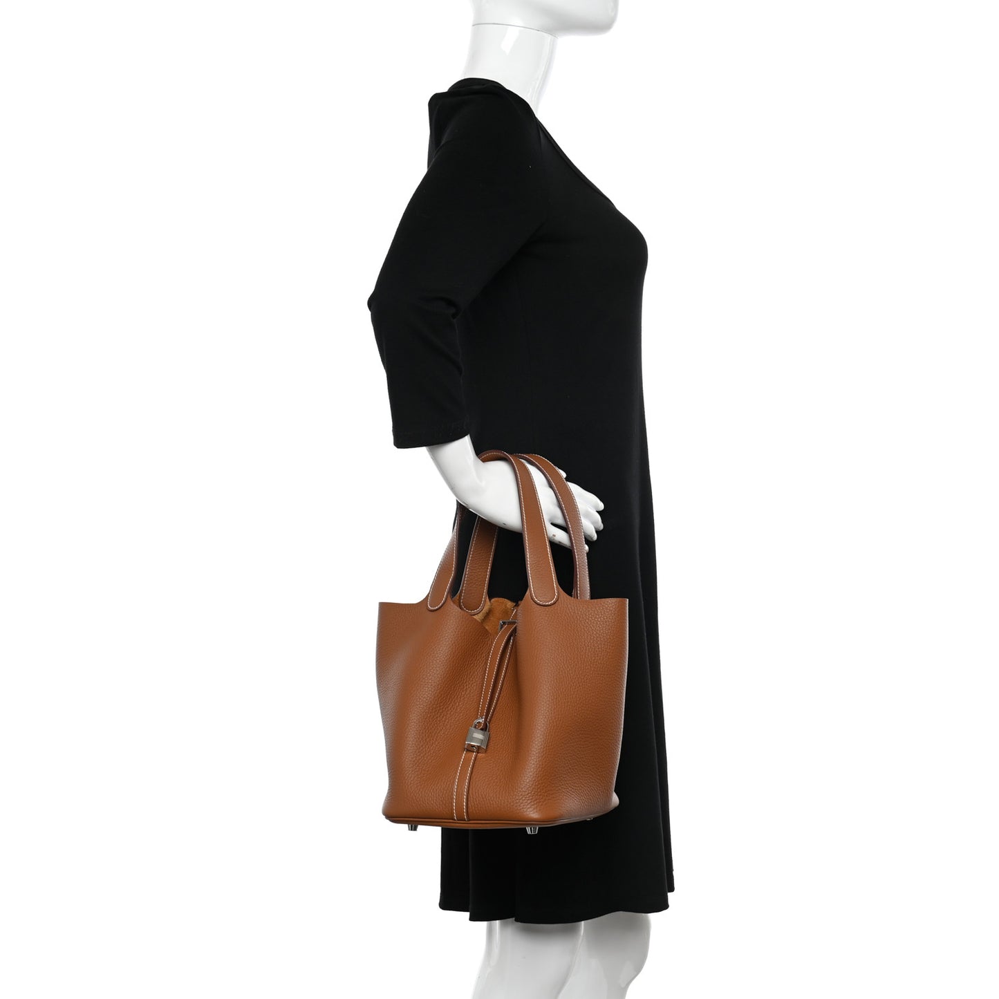 Taurillon Clemence Picotin Lock 22 MM Gold