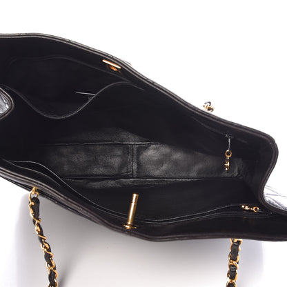 Chanel Lambskin Quilted Shopping Tote Black 5 of 11