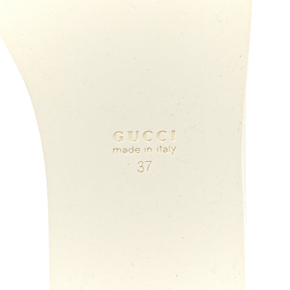 Gucci Calfskin Peggy Platform Sneakers 37 White 5 of 13