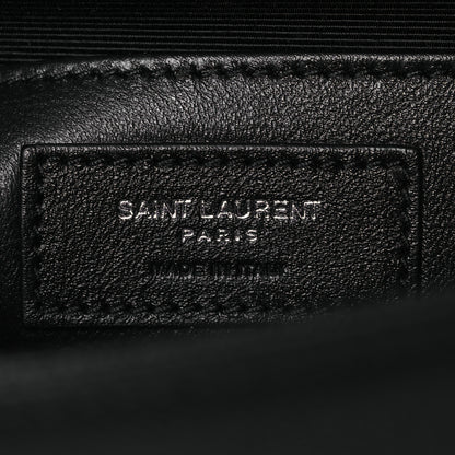 Saint Laurent Grain De Poudre Medium Classic Monogram Kate Satchel Black 6 of 12