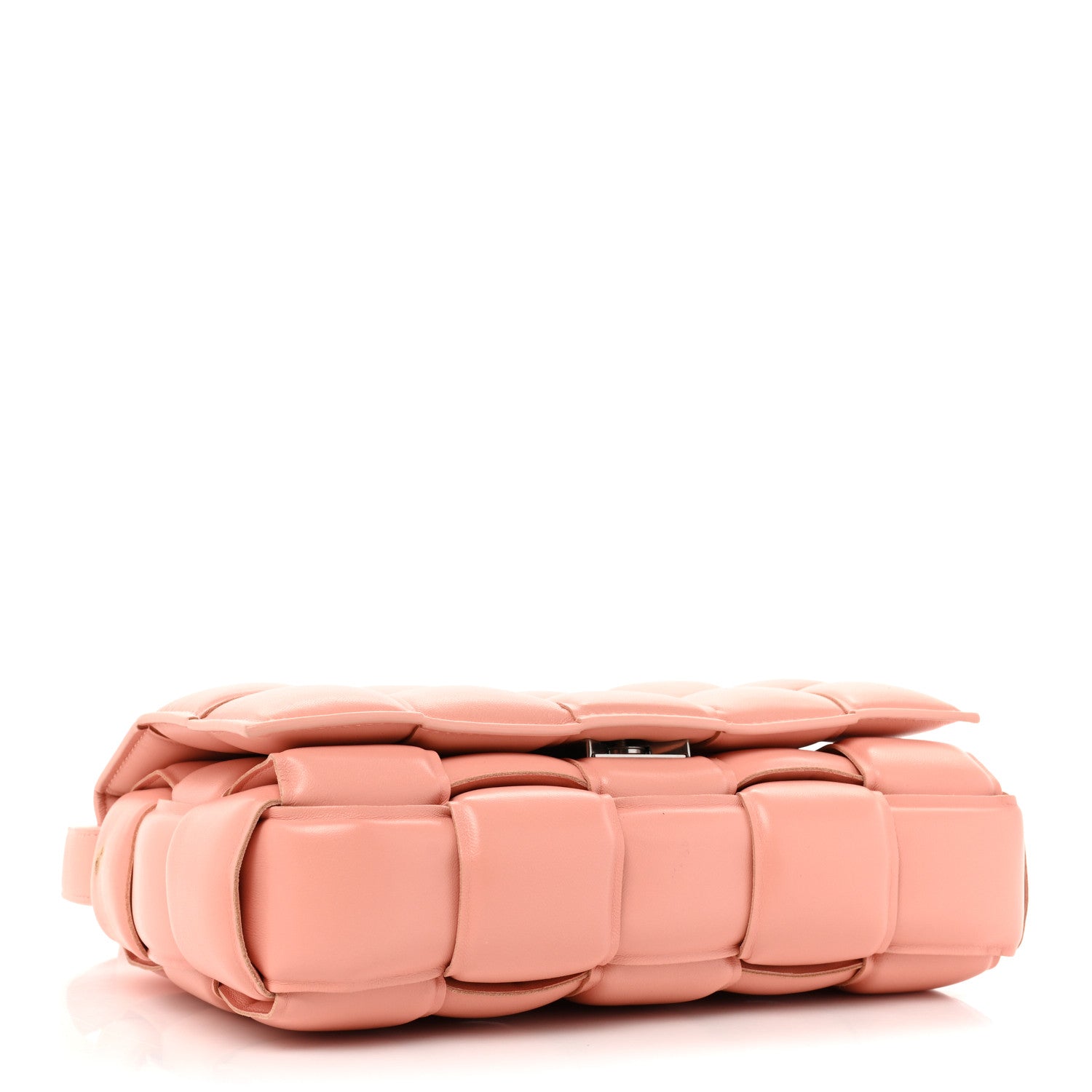 Bottega Veneta Nappa Maxi Intreccio Padded Cassette Crossbody Bag Peachy 4 of 14