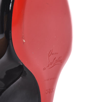 Christian Louboutin Patent Ron Ron Zeppa 80 Wedges 38.5 Black 8 of 9