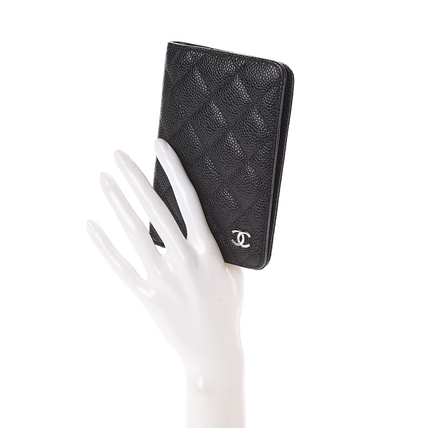 Caviar Quilted Agenda Cover Black