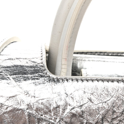 Christian Dior Metallic Calfskin Large Diorever Flap Silver 10 of 12