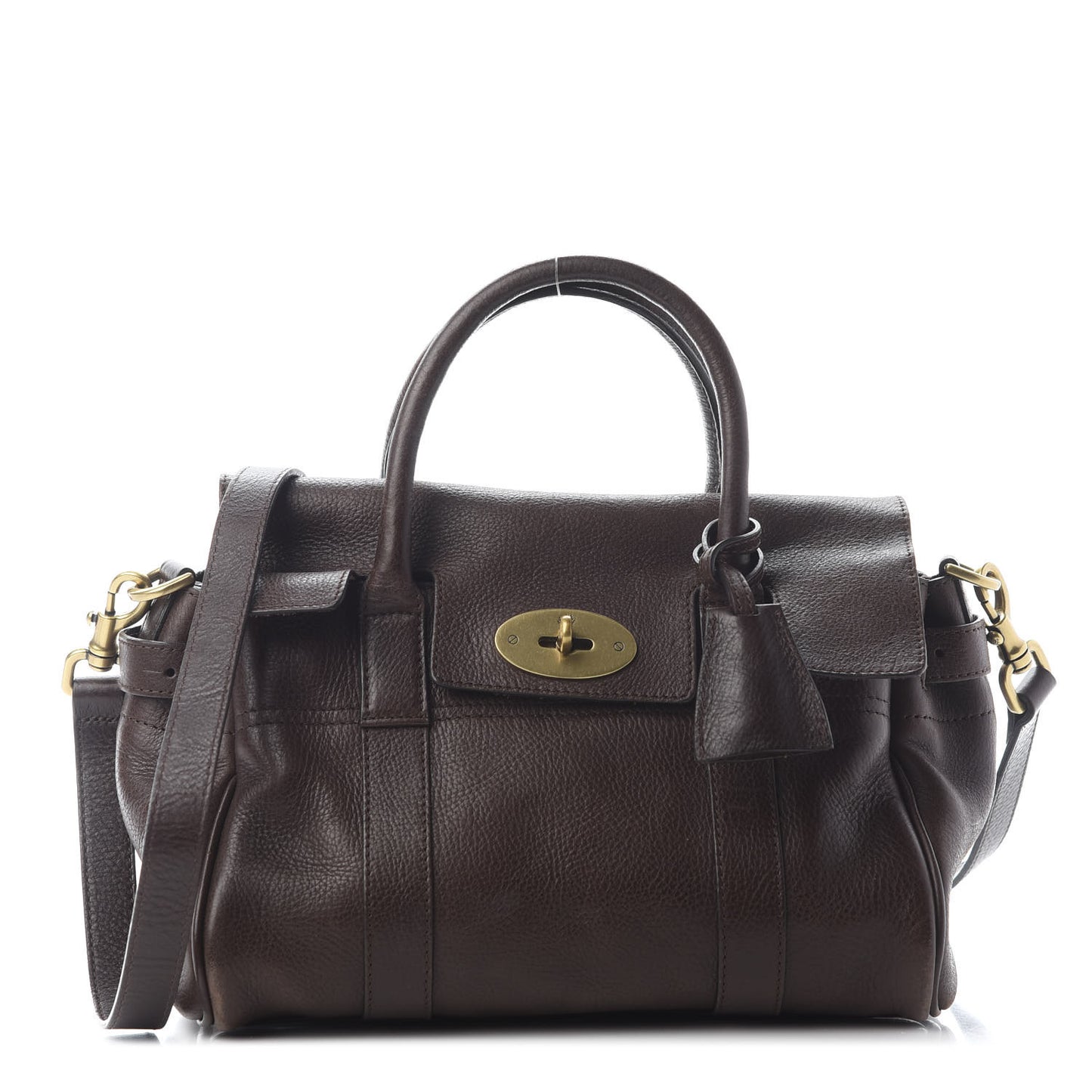 Natural Leather Small Bayswater Chocolate