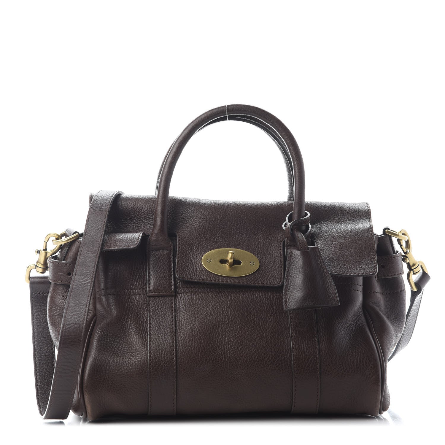 Mulberry Natural Leather Small Bayswater Chocolate 1 of 9