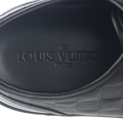 Louis Vuitton Calf Embossed Damier Brooklyn Sneakers 6.5 Black 7 of 17