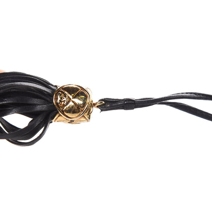 Chanel Lambskin Tassel Drawstring Pouch Bag Black 13 of 14