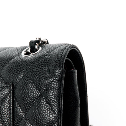 Chanel Caviar Quilted Medium Double Flap Black 13 of 14