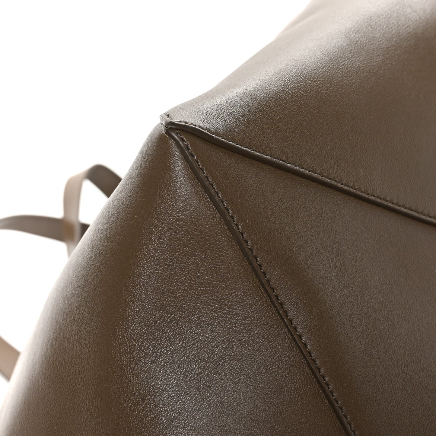 Shiny Calfskin XXL Puzzle Fold Tote Umber