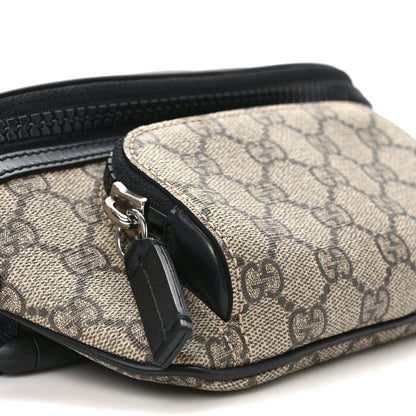 Gucci GG Supreme Monogram Belt Bag Black 8 of 9
