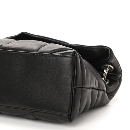 Saint Laurent Lambskin Quilted Small Loulou Puffer Monogram Chain Satchel Black 11 of 11