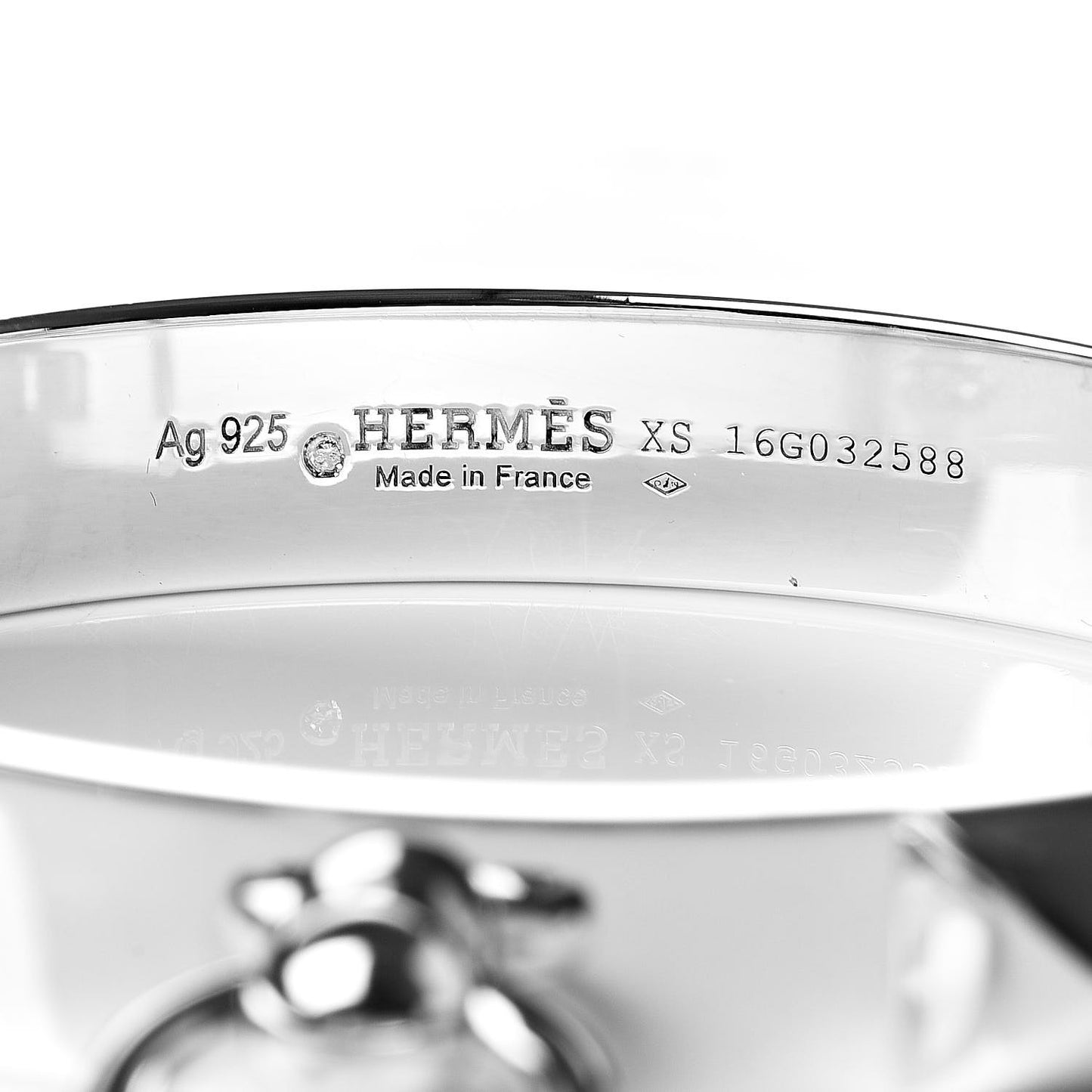 Sterling Silver PM Collier De Chien Bracelet XS