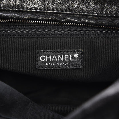 Chanel Distressed Caviar Outdoor Bowler Black 6 of 11