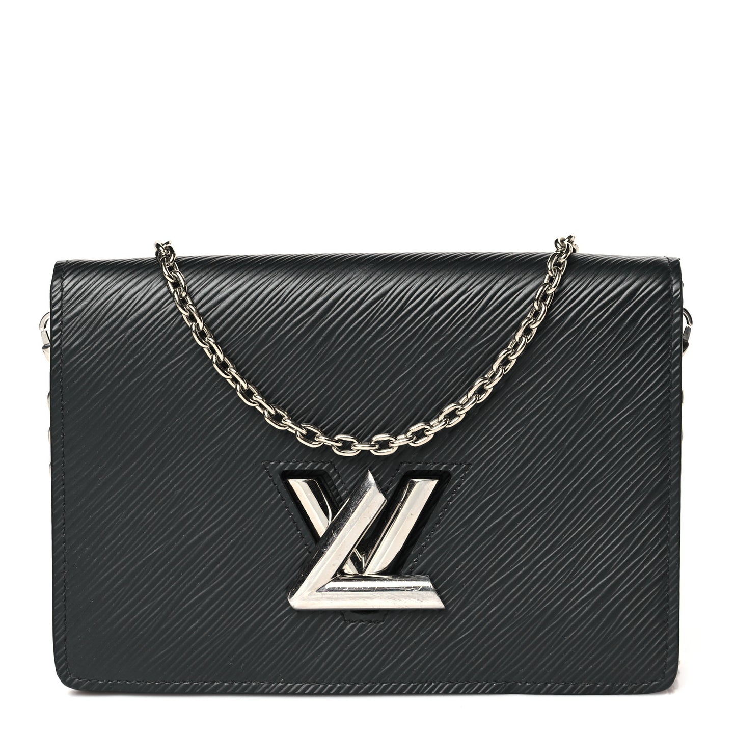 Epi Twist Belt Chain Wallet Black