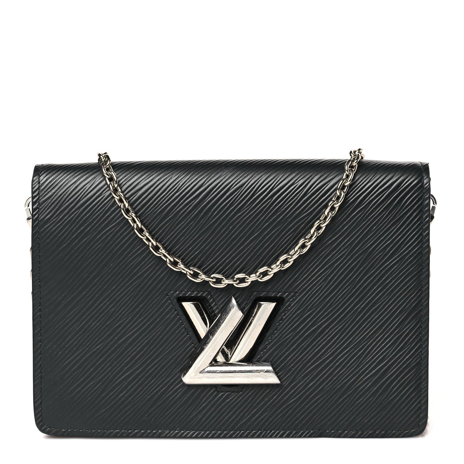 Louis Vuitton Epi Twist Belt Chain Wallet Black 1 of 9