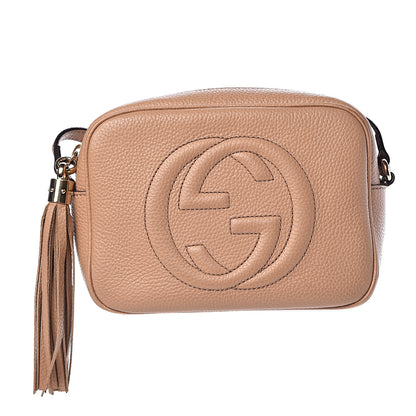 Gucci Pebbled Calfskin Small Soho Disco Bag Camelia 1 of 10