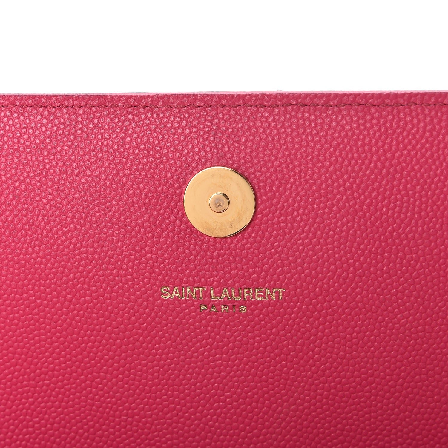 Saint Laurent Grain De Poudre Classic Monogram Cassandre Clutch Lipstick Fuchsia 6 of 7