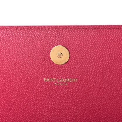 Saint Laurent Grain De Poudre Classic Monogram Cassandre Clutch Lipstick Fuchsia 6 of 7