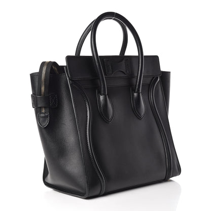 Celine Smooth Calfskin Mini Luggage Black 3 of 20