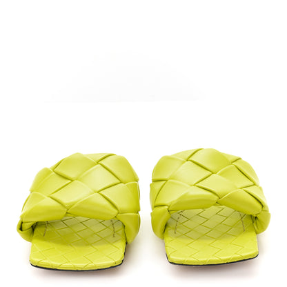 Bottega Veneta Nappa Maxi Intrecciato Lido Flat Sandals 39 Kiwi 3 of 8