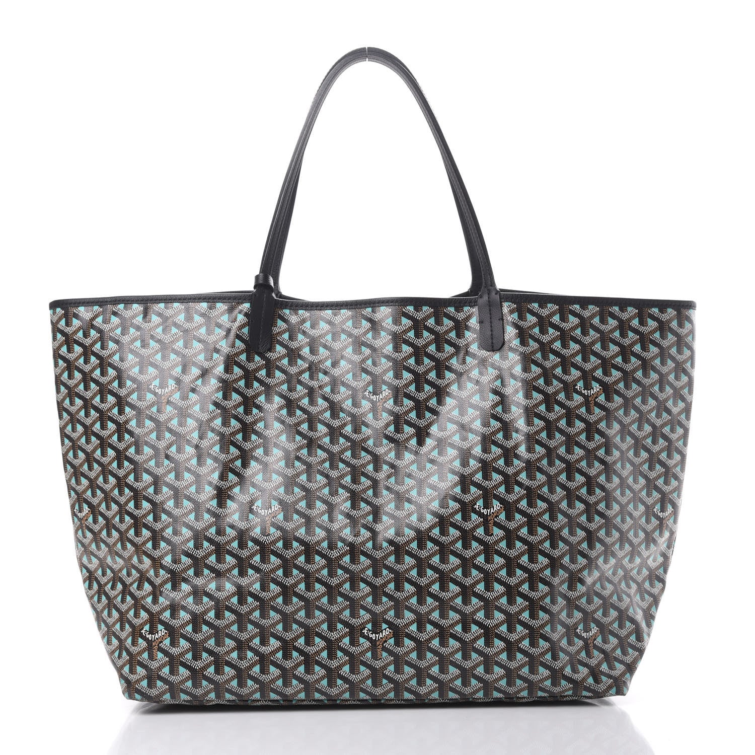 Goyard Goyardine Saint Louis Claire Voie GM Black Blue 2 of 12