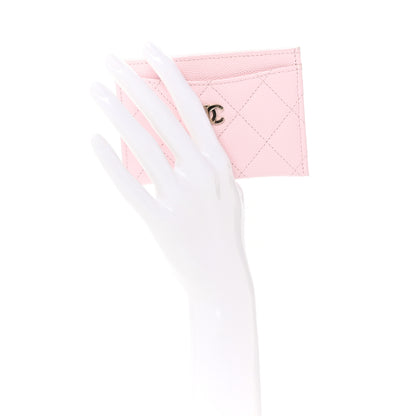 Chanel Caviar Quilted Card Holder Light Pink 2 of 10