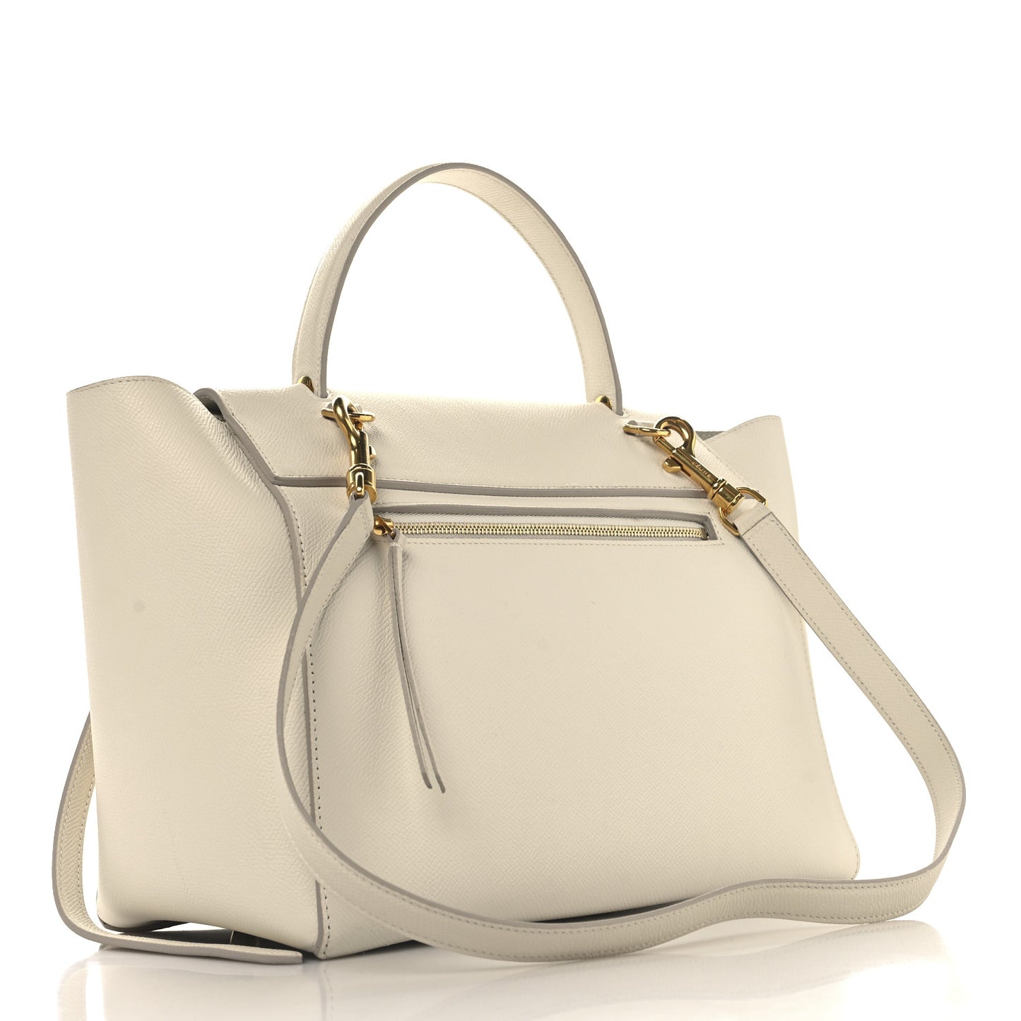 Grained Calfskin Mini Belt Bag White