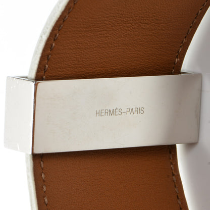 Hermes Epsom Collier de Chien CDC Bracelet S White 5 of 8