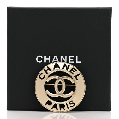 Chanel Metal CC Paris Brooch Silver 5 of 5