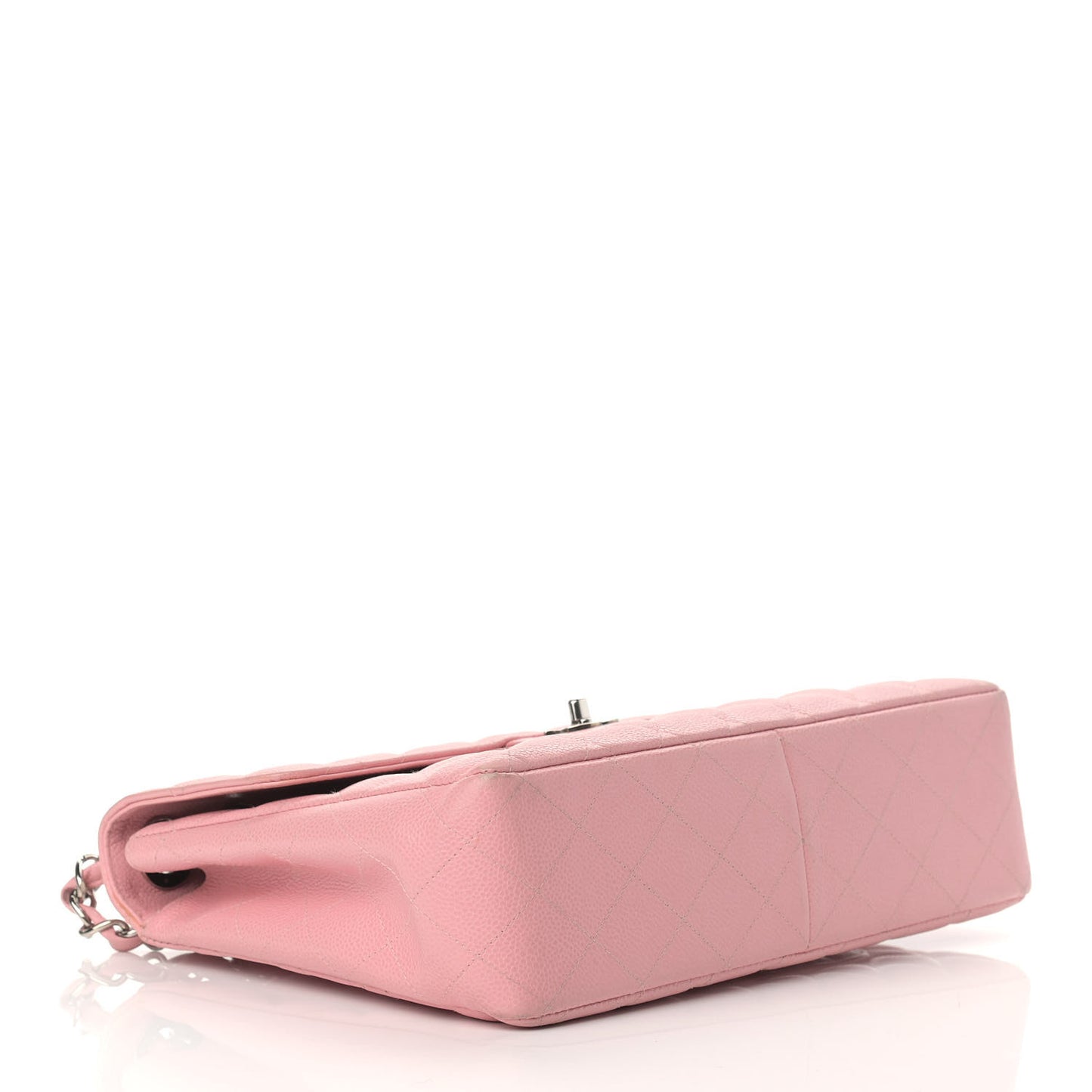 Caviar Quilted Jumbo Single Flap Pink