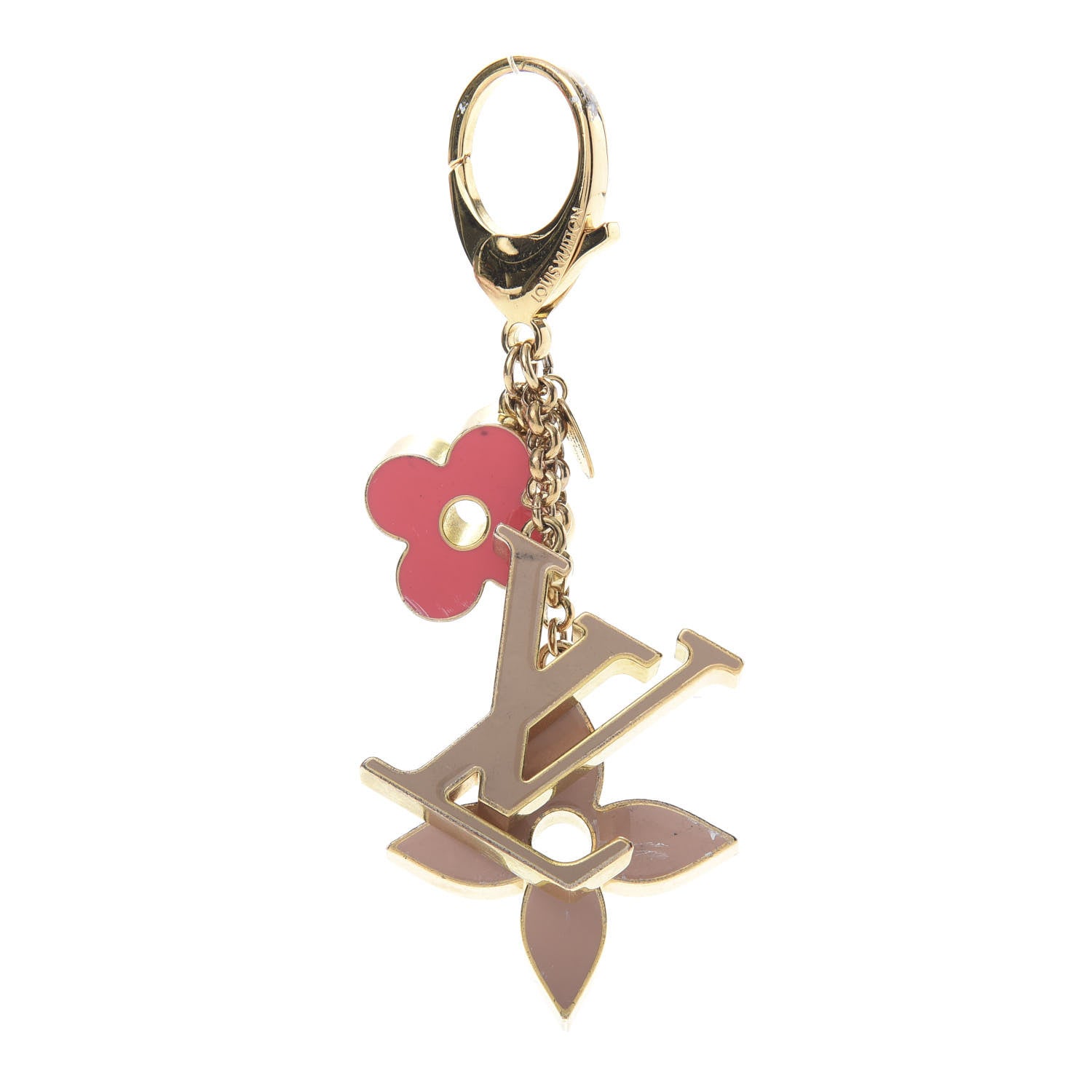Louis Vuitton Fleur De Monogram Bag Charm Pink 1 of 7